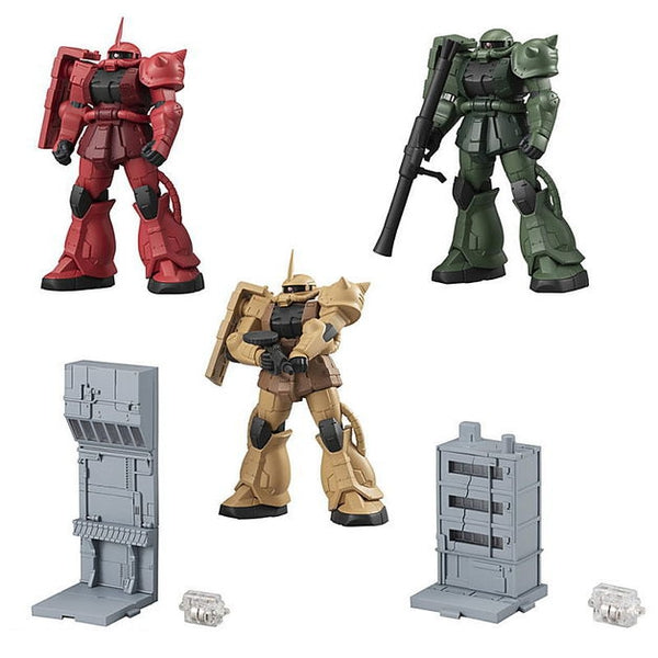 Bandai Ultimate Luminous Zaku Vol.2 1 Box  (4 Pieces) what are the models included in this set