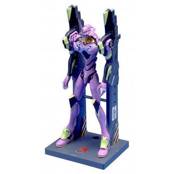 Bandai EVA-01 Test Type With Frame (LM-HG) front on pose on launch pad