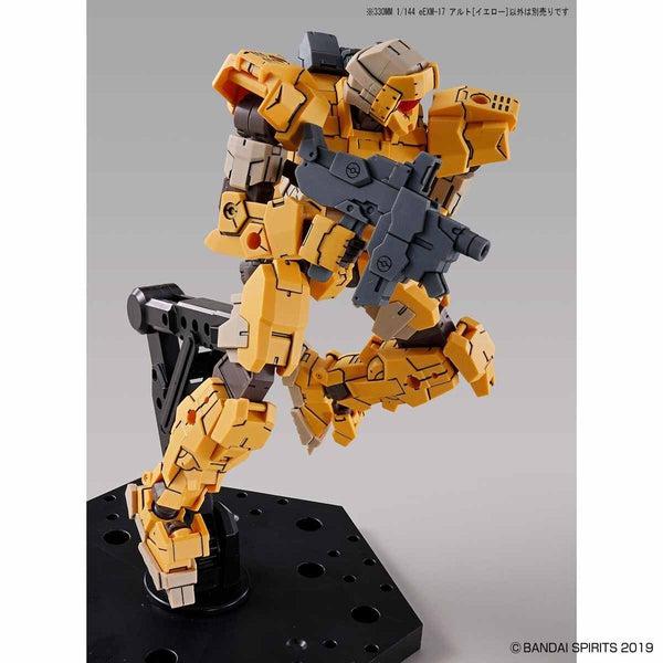 Bandai 1/144 NG 30MM EEXM-17 Alto (Yellow) action pose with machine gun