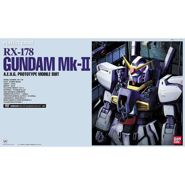 Bandai 1/60 PG RX-78 Gundam Mk-II A.E.U.G package artwork