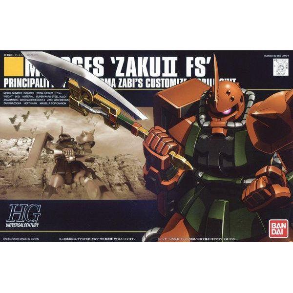 Bandai 1/144 HGUC Zaku II MS-06FS Garma's Zabi's Custom package art