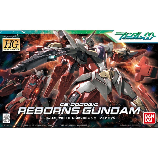 Bandai 1/144 HG00 Reborns Gundam package art