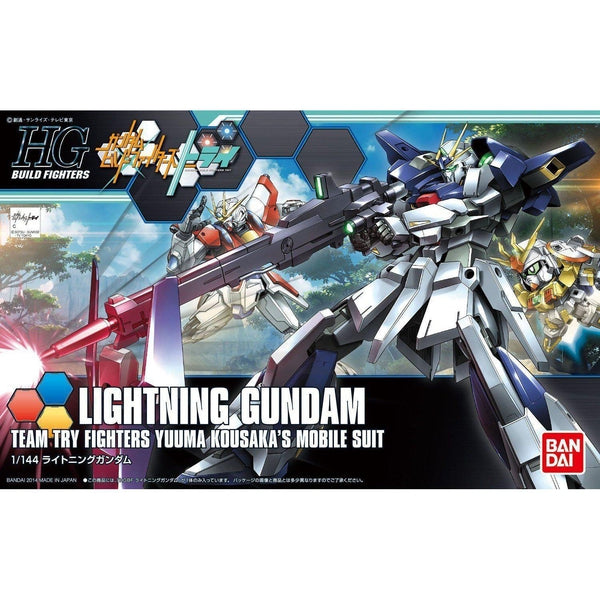 Bandai 1/144 HGBF Lightning Gundam package art