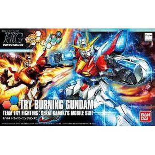 Bandai 1/144 HG BF Try Burning Gundam package art