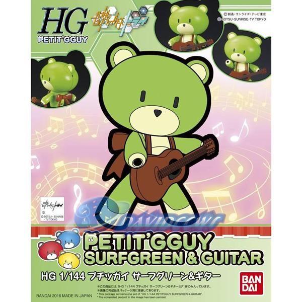 Bandai 1/144 HG Petit'gguy Surf Green and Guitar package art