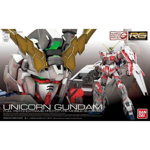 Gundam Express Australia Bandai 1/144 RG Unicorn Gundam Full Psycho Frame package art