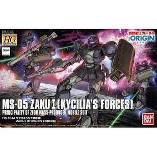 Bandai 1/144 HGGO Zaku I Kycilias Forces package art