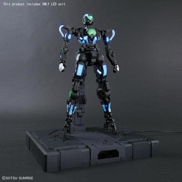 Bandai 1/60 PG LED Unit for Gundam Exia installed in assembled model