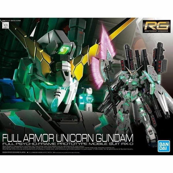 Bandai 1/144 RG Full Armour Unicorn Gundam package art