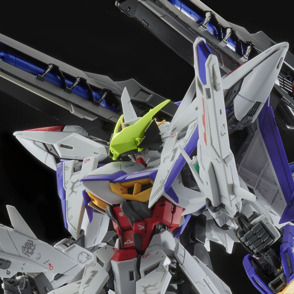 GEA PBandai MG Eclipse Gundam + Raijin Equipment close up of upper torso