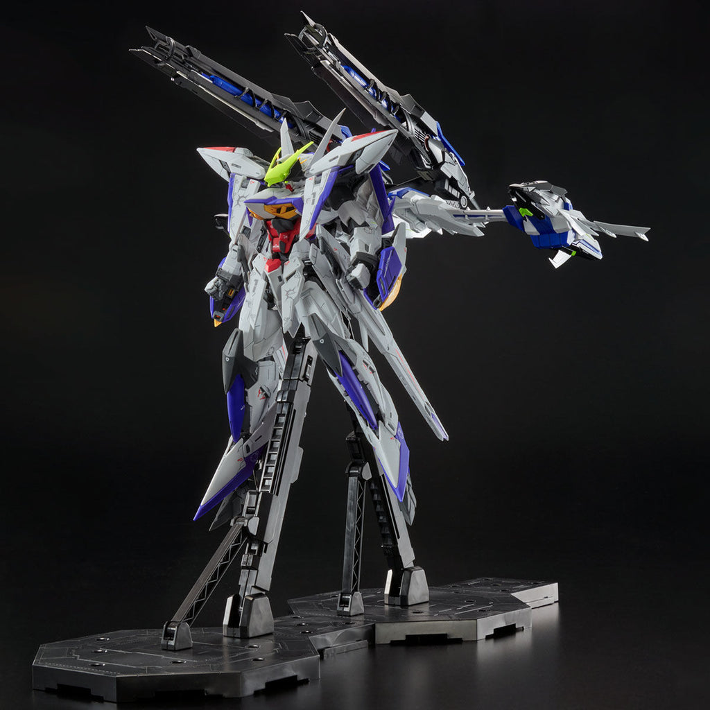 GEA PBandai MG Eclipse Gundam + Raijin Equipment front on view.