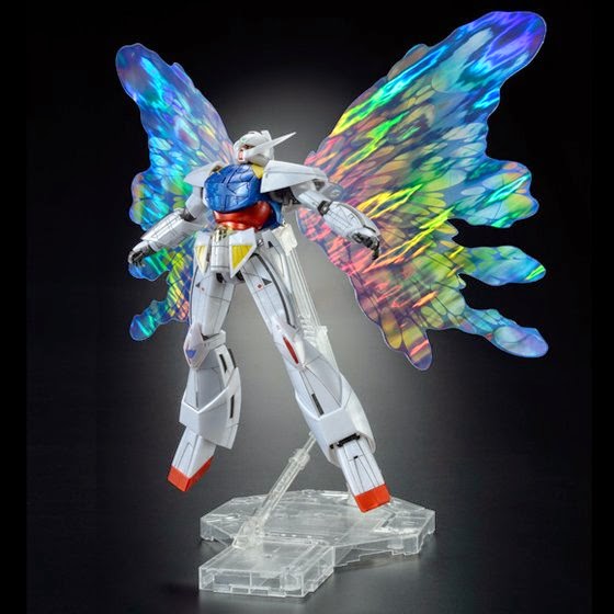 P-Bandai MG 1/100 Turn A Gundam Moonlight Butterfly front on view.