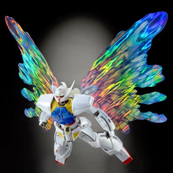 P-Bandai MG 1/100 Turn A Gundam Moonlight Butterfly action pose front on view.