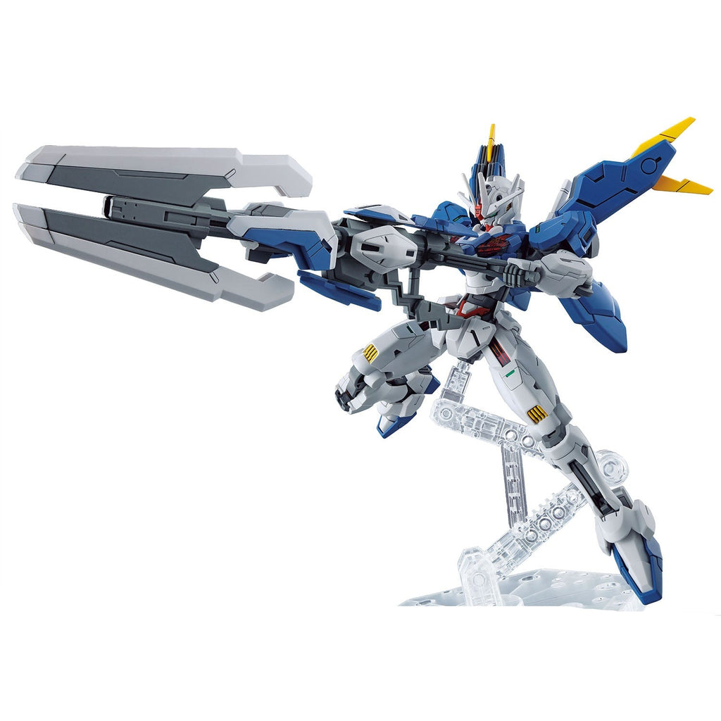 GEA Bandai 1/144 HG Gundam Aerial Rebuild action pose with weapon 1