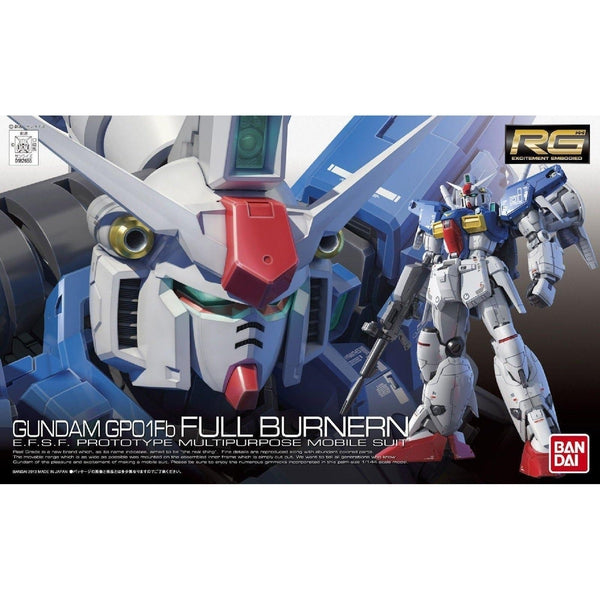 Bandai 1/144 RG RX-78 GP01FB Gundam Full Burnern package art