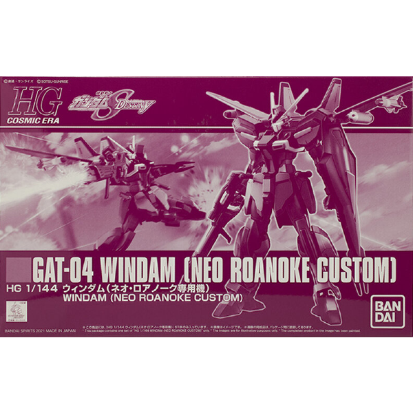 P-Bandai 1/144 HGCE Windam Neo Roanoke Colours package artwork