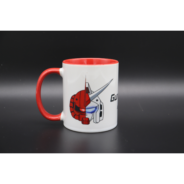 Gundam Express Australia Porcelain Mug Red with gundam head