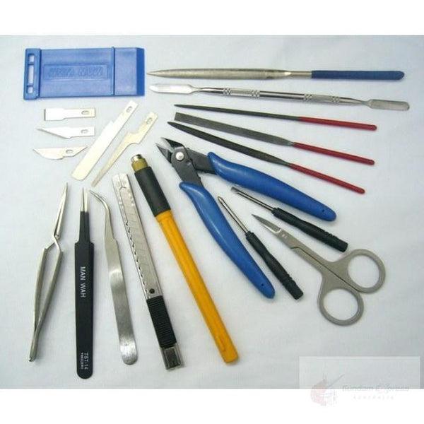 Manwah 22 Piece Modellers Tool Kit whats included