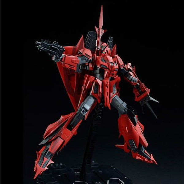 P-Bandai 1/100 MG Zeta Gundam III P2 Type Red Zeta action pose 2