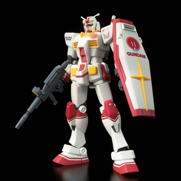 P-Bandai 1/144 HG RX 78-2 Gundam EXPO 2020 Dubai front on view.