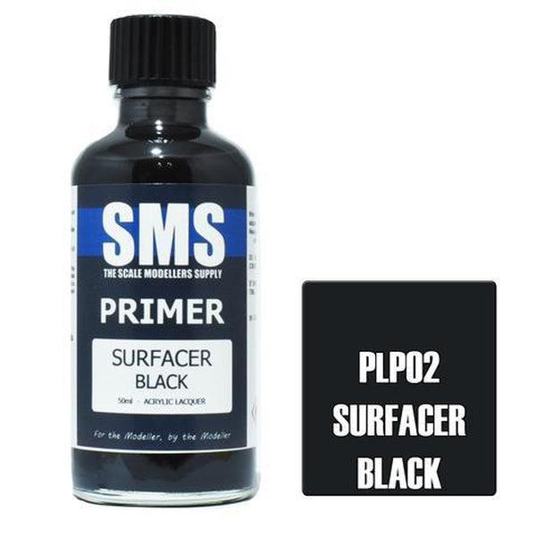 SMS Premium Acrylic Lacquer Series Surfacer Black