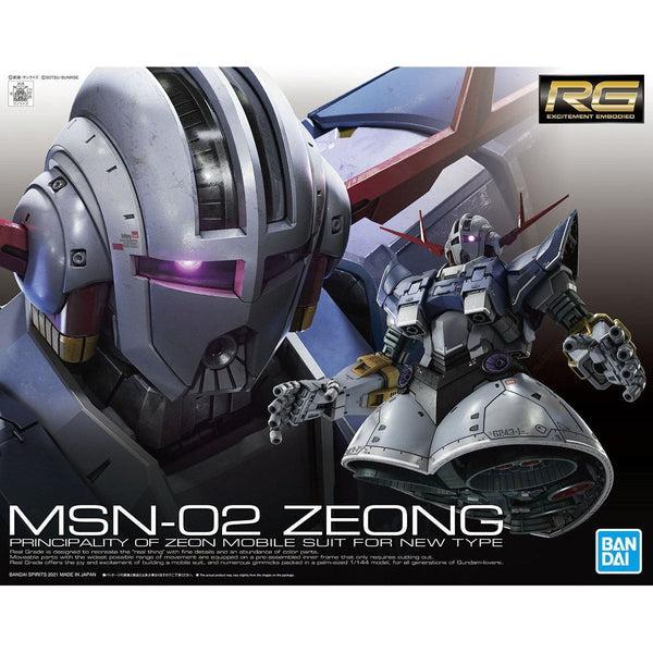 Gundam Express Australia Bandai 1/144 RG MSN-02 Zeong package artwork