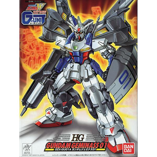 Bandai 1/144 HG Gundam Geminass 01 package artwork