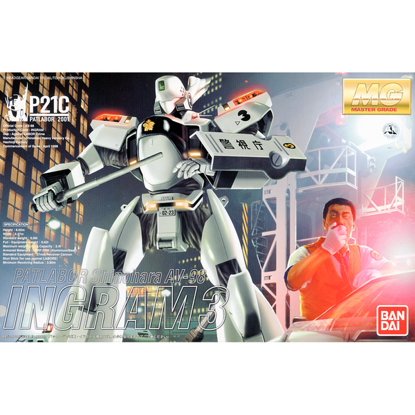 Bandai 1/35 MG Patlabor Ingram 3rd TV package artwork
