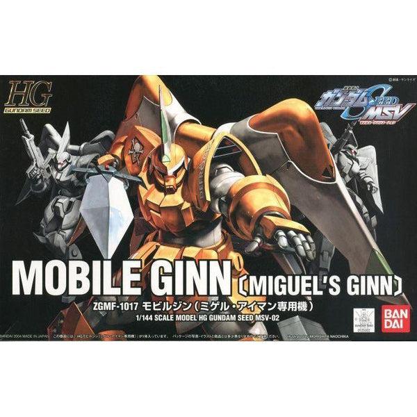 Bandai 1/144 HG Mobile Ginn (Miguel's Ginn) package artwork
