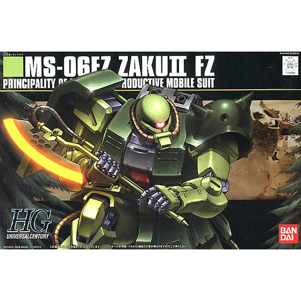 Bandai 1/144 HGUC MS-06FZ Zaku II FZ (Kai) package artwork