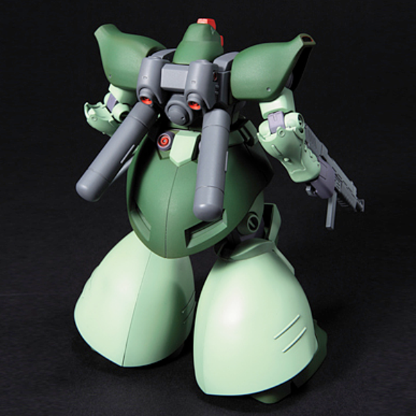 Bandai 1/144 HGUC Rick Dom II Light Green Ver rear view.