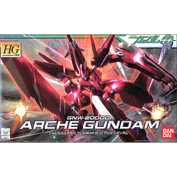 Gundam Express Australia Bandai 1/144 HG 00 Arche Gundam package artwork