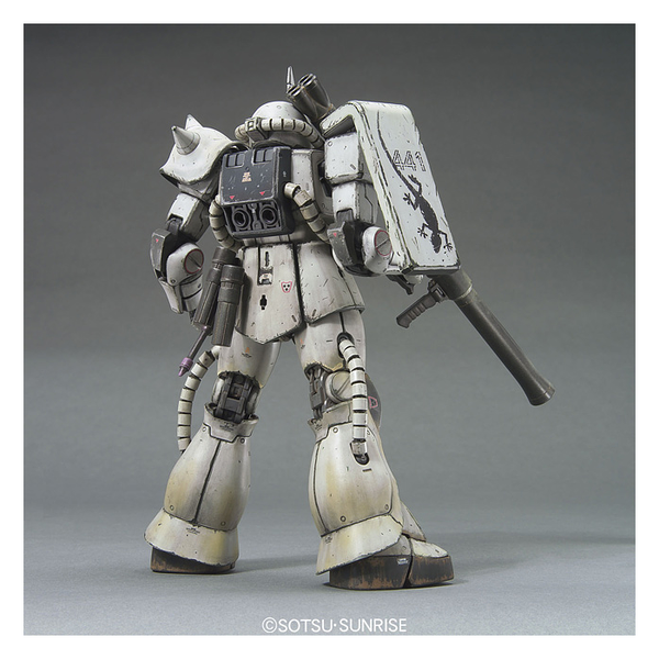 MG 1/100 Zaku II Ver 2.0 White Ogre rear view. weathered