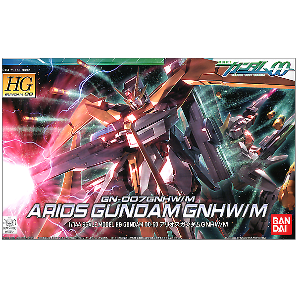 Bandai 1/144 HG 00 Arios Gundam GNHW/M package artwork