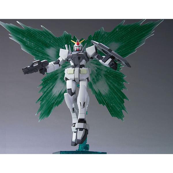 Bandai 1/144 HG GN-0000 Gundam 0 Gundam with green feather effect parts