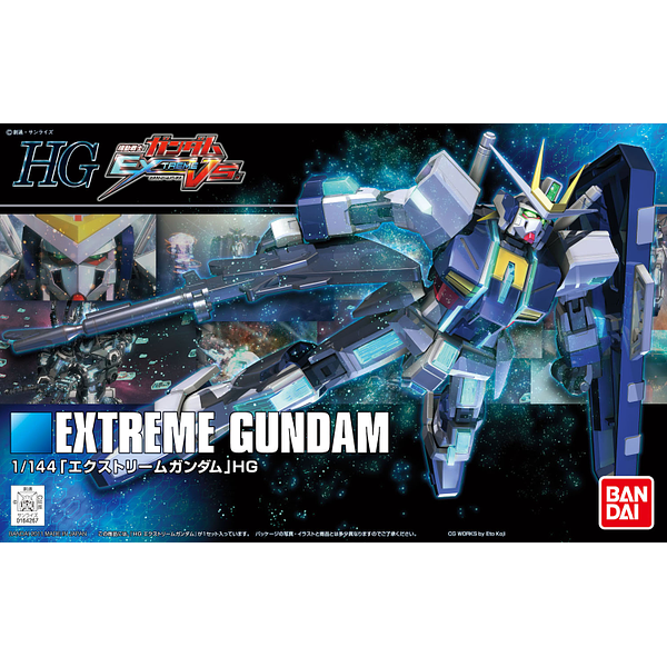 Bandai 1/144 HG Extreme Gundam package artwork