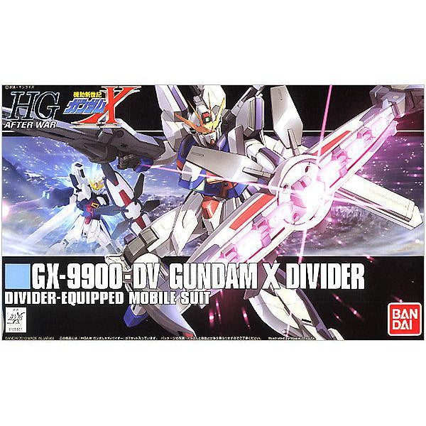 Bandai 1/144 HGAW GX-9900-DV Gundam X Divider package artwork