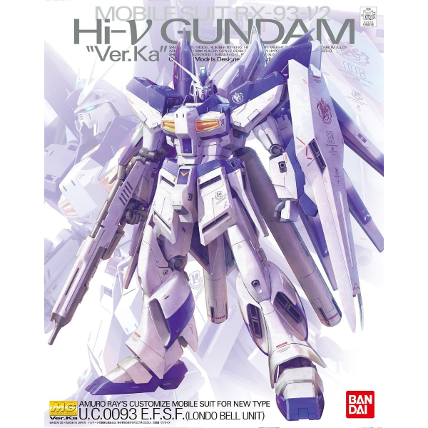 Bandai 1/100 MG RX-93-2 Hi-Nu Gundam Ver Ka package artwork