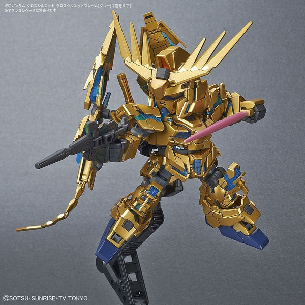 Unicorn Gundam 03 Phenex (Destroy Mode) front on view with weapons