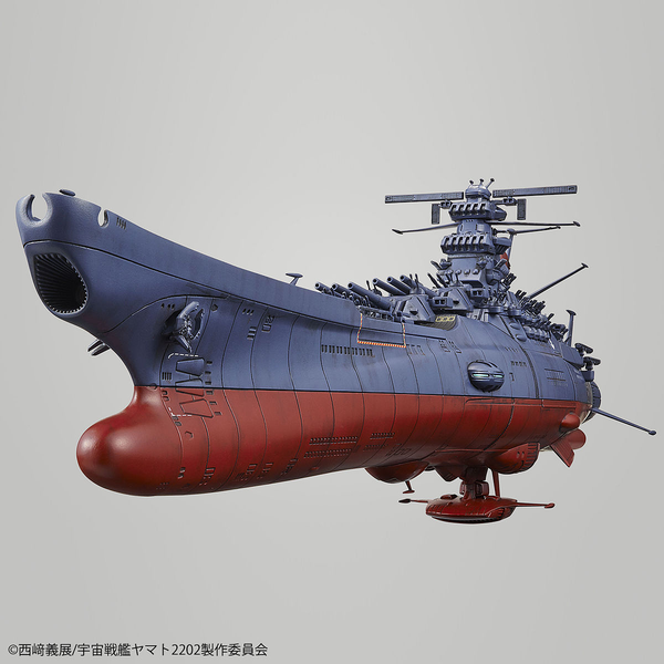 Bandai 1/1000 Space Battleship Yamato 2202 (Final Battle Ver) angled view from front to rear