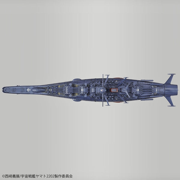 Bandai 1/1000 Space Battleship Yamato 2202 (Final Battle Ver) top down view