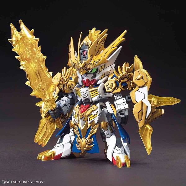 Bandai SD Sangoku Soketsuden Ma Chao Gundam Barbatos front on view.