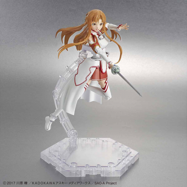 Bandai 1/144 Figure Rise Standard Asuna action pose with weapon. 1\