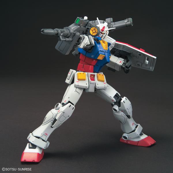Bandai 1/144 HG RX-78-02 Gundam (Gundam the Origin Ver) action pose