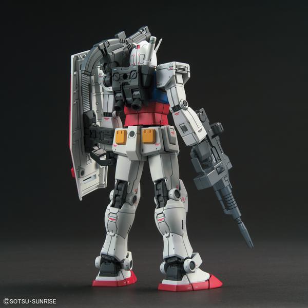 Bandai 1/144 HG RX-78-02 Gundam (Gundam the Origin Ver) rear view.