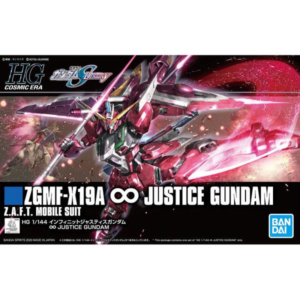 Gundam Express Australia Bandai 1/144 HGCE ZGMF-X19A Infinite Justice Gundam package artwork