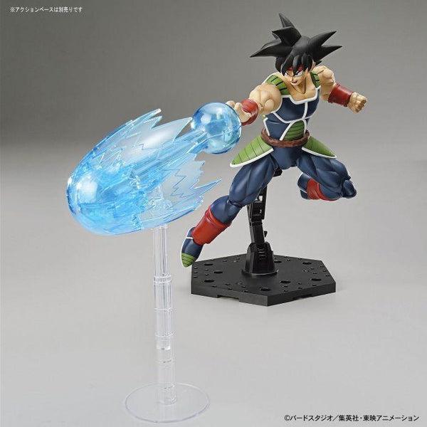 Bandai Figure Rise Standard Bardock action pose with weapon. 