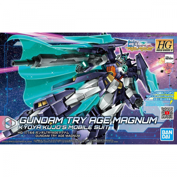 Bandai 1/144 HGBD:R Gundam Try Age Magnum package artwork
