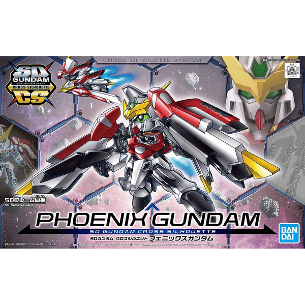 Bandai SD Gundam Cross Silhouette Phoenix Gundam package artwork