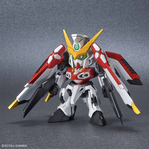 Bandai SD Gundam Cross Silhouette Phoenix Gundam front on view.